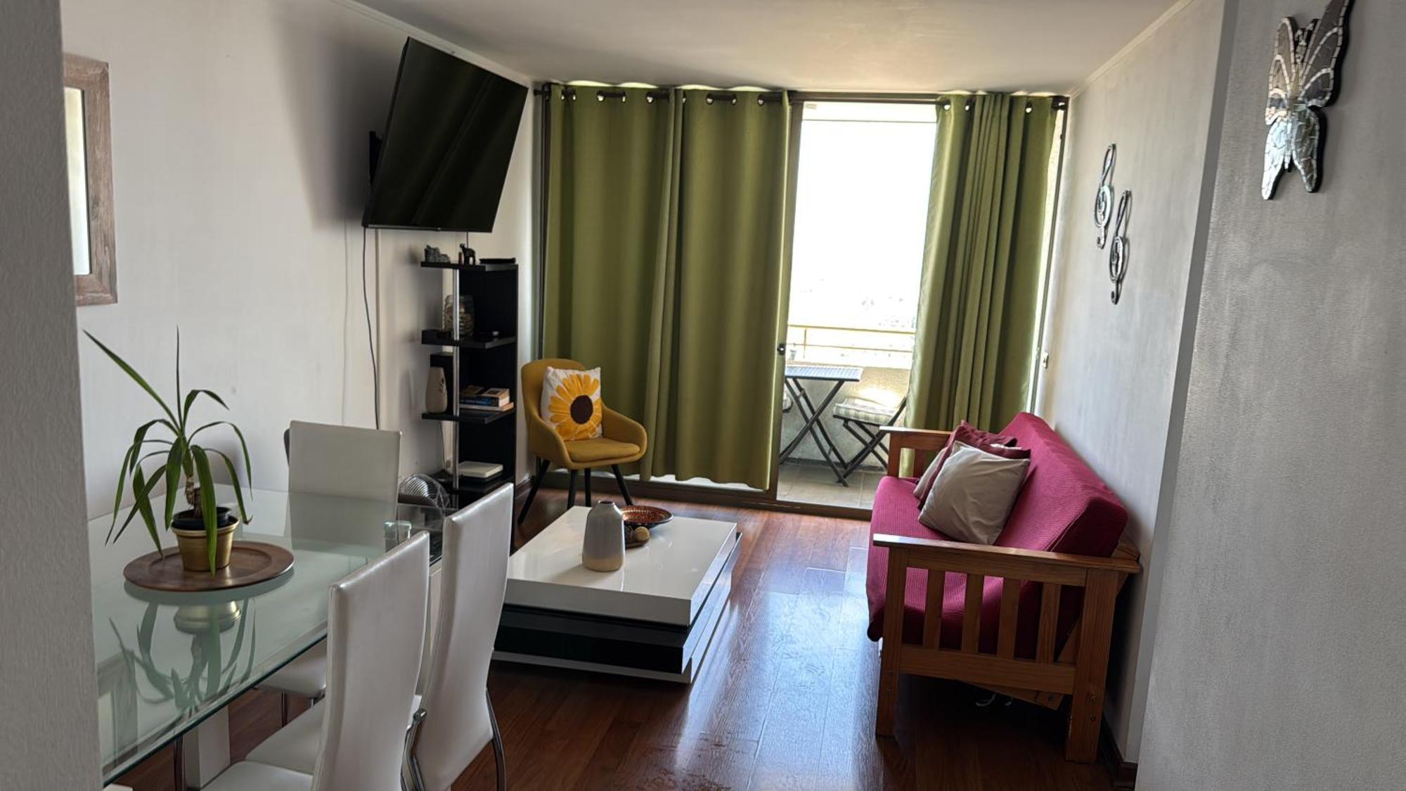 Acogedor Depto Excelente Vista, A/c Apartamento *